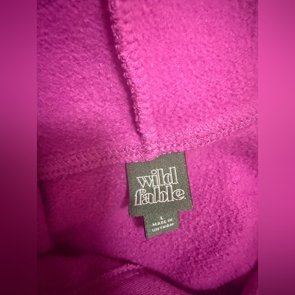 Wild Fable Purple Cropped Boxy Hoodie - Picture 3 of 3